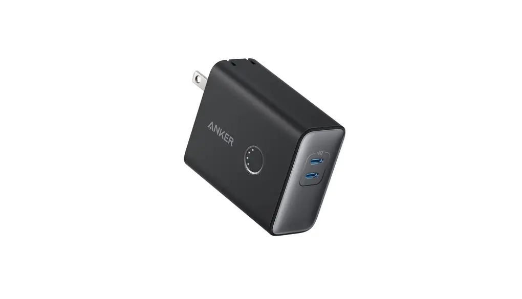 Anker 521 Power Bank (PowerCore Fusion, 45W) (5000mAh 20W出力モバイルバッテリー搭載 45W出力USB充電器) / コンセント一体型/PSE認証済/PowerIQ 3.0 (Gen2) 搭載/USB PD対応/折りたたみ式プラグ (ブラック)