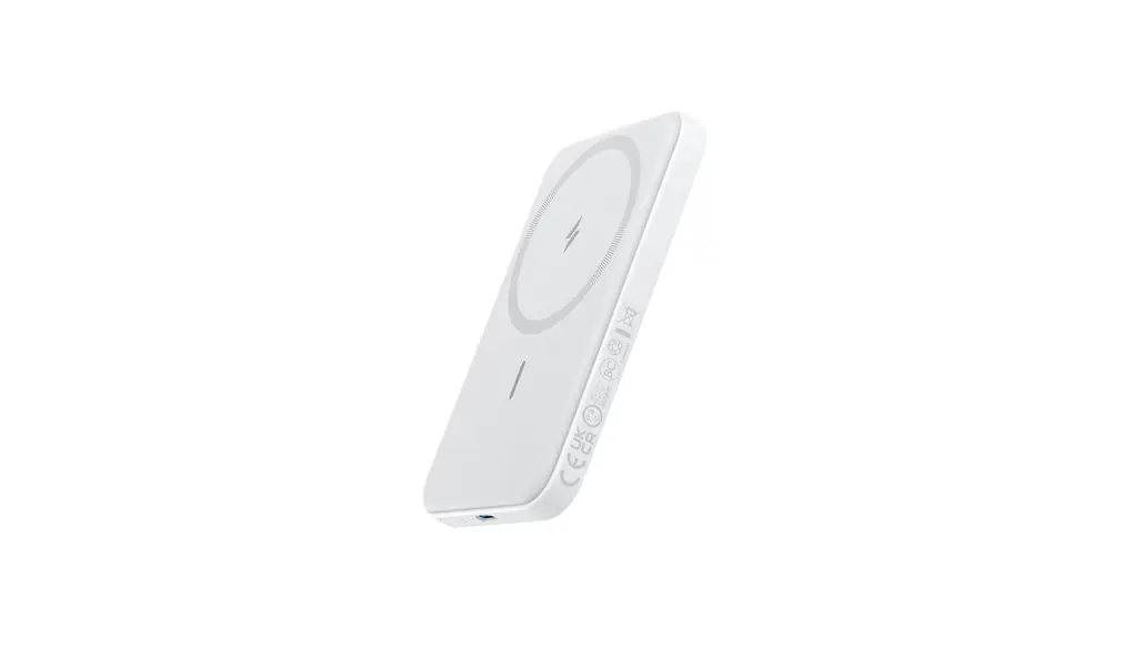 Anker 621 Magnetic Battery (MagGo) (マグネット式ワイヤレス充電対応 5000mAh コンパクト モバイルバッテリー)【マグネット式/ワイヤレス出力 (7.5W) / USB-Cポート入出力/PSE技術基準適合】iPhone 16 / 15 / 14 / 13 シリーズ専用 (ホワイト)