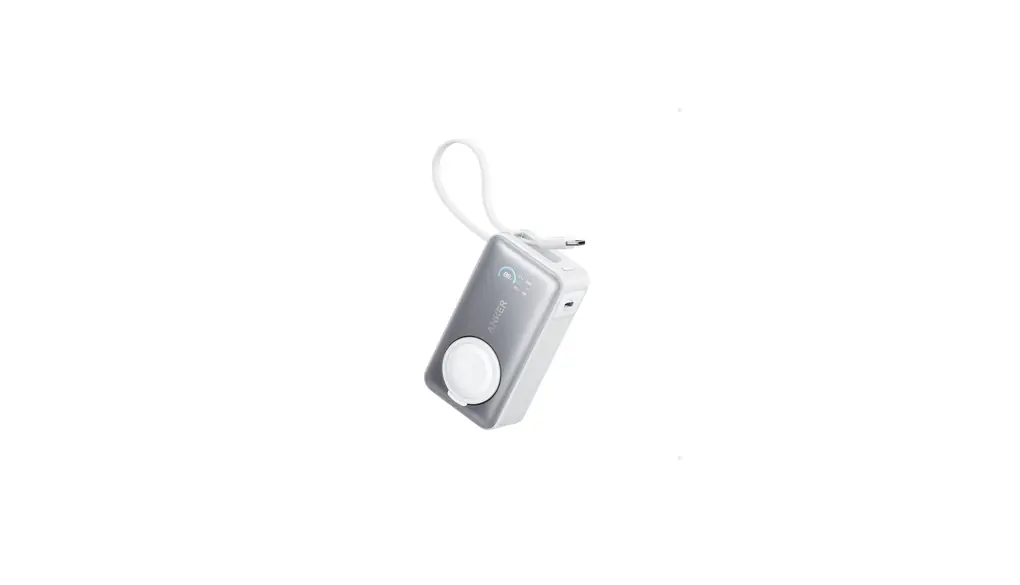 Anker MagGo Power Bank (10000mAh, 35W, For Apple Watch) (モバイルバッテリー 10000mAh 35W出力 大容量 LEDディスプレイ USB-Cケーブル内蔵 一体型 同時充電)【USB PD/PowerIQ搭載/PSE技術基準適合】iPhone 16 / 15 Android MacBook Air その他各種機器対応 (ホワイト)