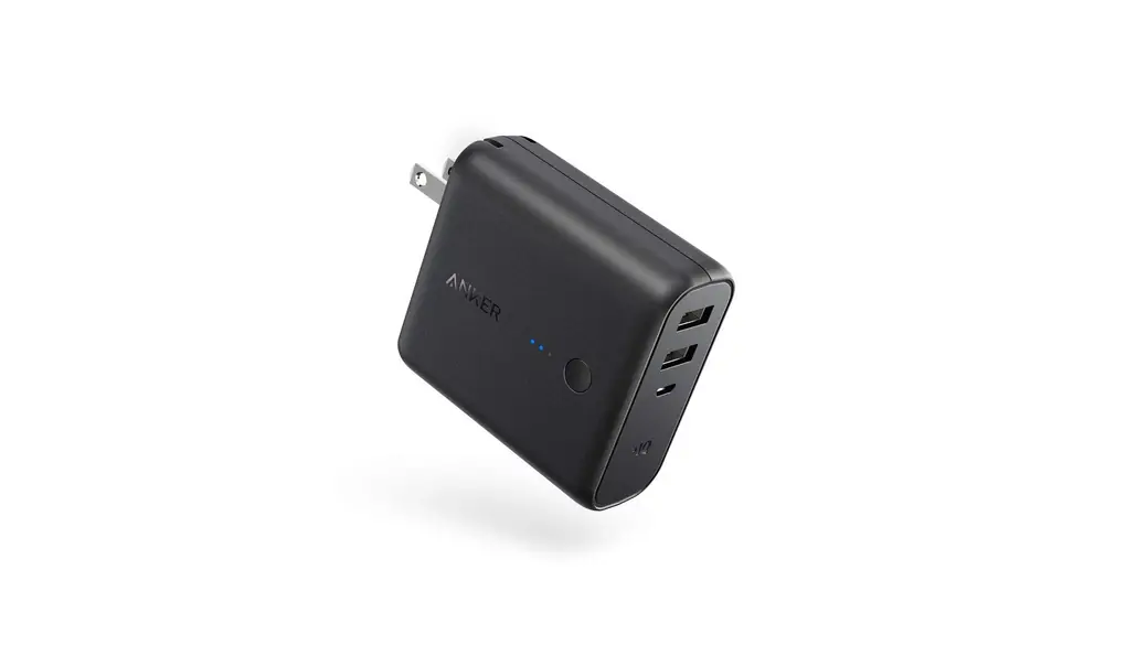 Anker PowerCore Fusion 5000 (モバイルバッテリー 搭載 USB充電器 5000mAh) 【PSE認証済/コンセント 一体型/PowerIQ搭載/折りたたみ式プラグ】 iPhone & Android各種対応 (ブラック)