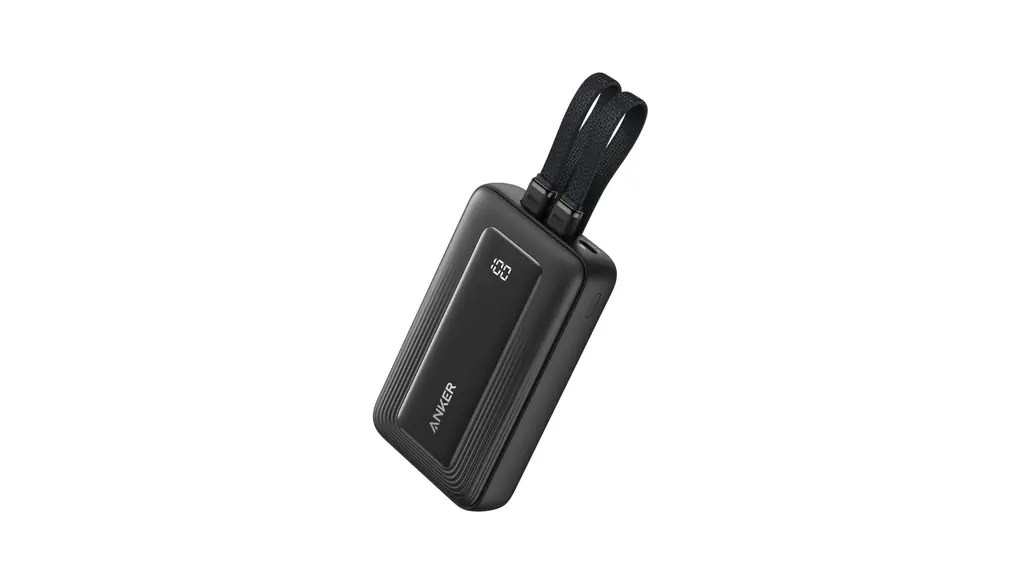 Anker Zolo Power Bank (10000mAh, 30W, Built-In USB-C/ライトニングケーブル) (モバイルバッテリー 10000mAh 最大30W出力 ケーブル一体型 ディスプレイ搭載) 【PD/PowerIQ搭載/PSE技術基準適合/MFi認証取得】iPhone 16 / 15 / 14 Android iPad その他各種機器 (ブラック)