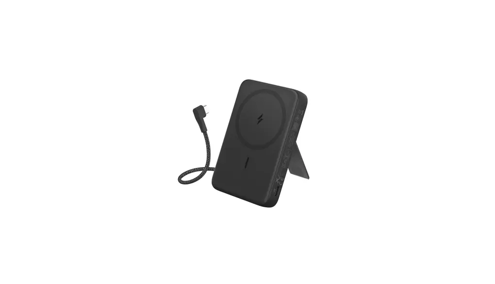 Anker Zolo Power Bank (10000mAh, MagGo, Built-In USB-Cケーブル) マグネット式ワイヤレス充電対応 10000mAh コンパクトモバイルバッテリー【マグネット式/ワイヤレス出力(7.5W) / 一体型USB-C ケーブル30W出力 / 20W入力 / PSE技術基準適合】(ブラック)