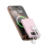 【ケーブル忘れゼロ！】aopiata モバイルバッテリー K9-F｜10000mAh・4台同時充電・LED残量表示でスマートに持ち歩く