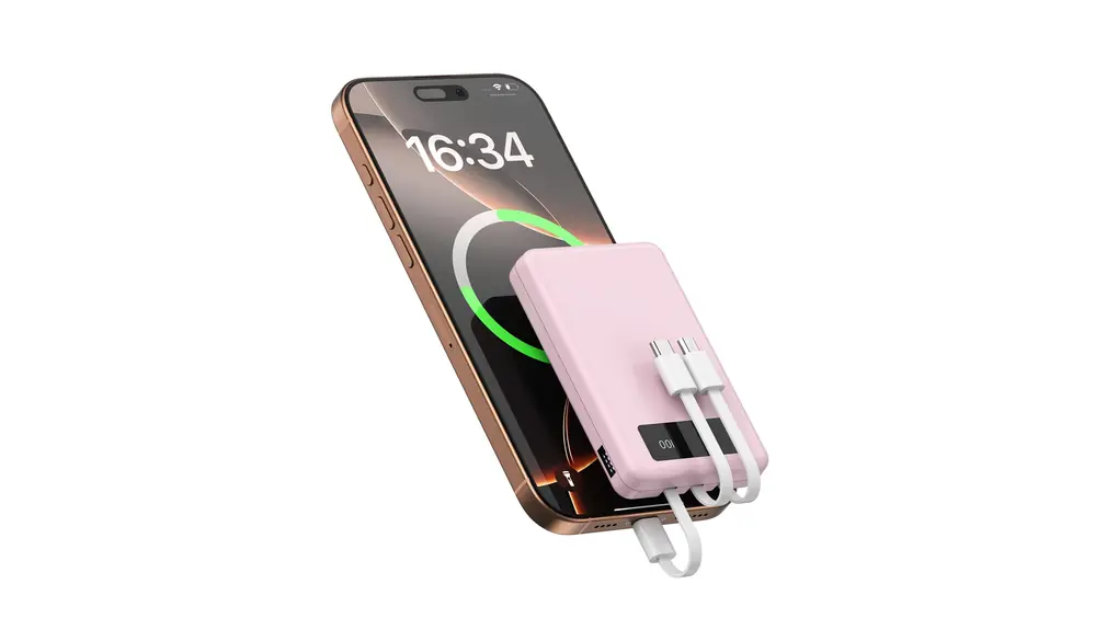 モバイルバッテリー 【2025新登場 4台同時充電】 軽量 小型 10000mAh Type-C入力 LED残量表示 持ち運び便利 充電器 コンパクト USB-Cコネクター内蔵 3本ケーブル内蔵 スマホ 充電器 iPhone/iPad/Android 全機種対応 アウトドア/防災/出張/停電対策·緊急用 機内持込可能 K9-F