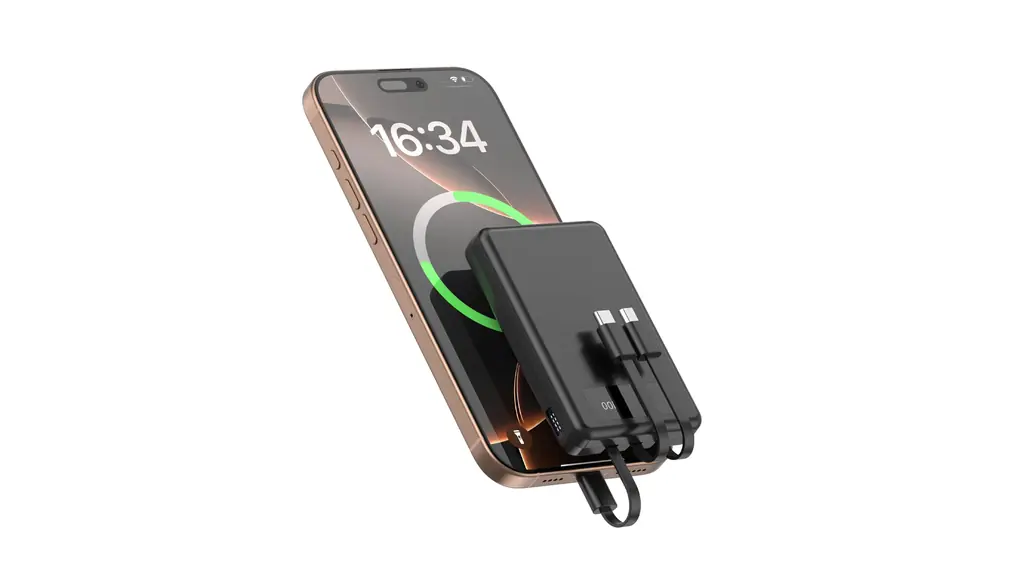 モバイルバッテリー 【2025新登場 4台同時充電】 軽量 小型 10000mAh Type-C入力 LED残量表示 持ち運び便利 充電器 コンパクト USB-Cコネクター内蔵 3本ケーブル内蔵 スマホ 充電器 iPhone/iPad/Android 全機種対応 アウトドア/防災/出張/停電対策·緊急用 機内持込可能 K9-H
