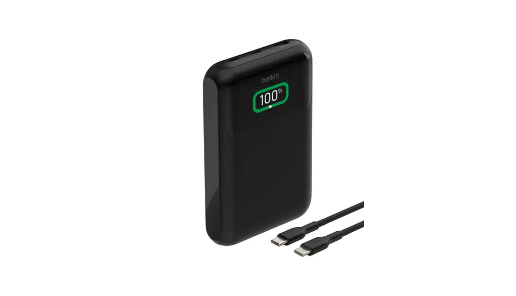 Belkin モバイルバッテリー 3C対応 大容量 20000mAh 最大65W PD3.0高速充電対応 ノートPCタブレットiPhone&Androidスマホ対応 3台同時充電 3ポート(USB-C x 2 USB-A x 1) PSE技術基準適合 軽量&コンパクト 機内持ち込み可能 アウトドア 災害 緊急用の便利グッズ 充電用ケーブル付属 メーカー保証2年 ブラック BPB020btBK