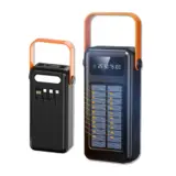 【Boucary 68800mAh ソーラーモバイルバッテリー】7台同時充電＆ケーブル内蔵！災害・旅行の必携パワーバンク