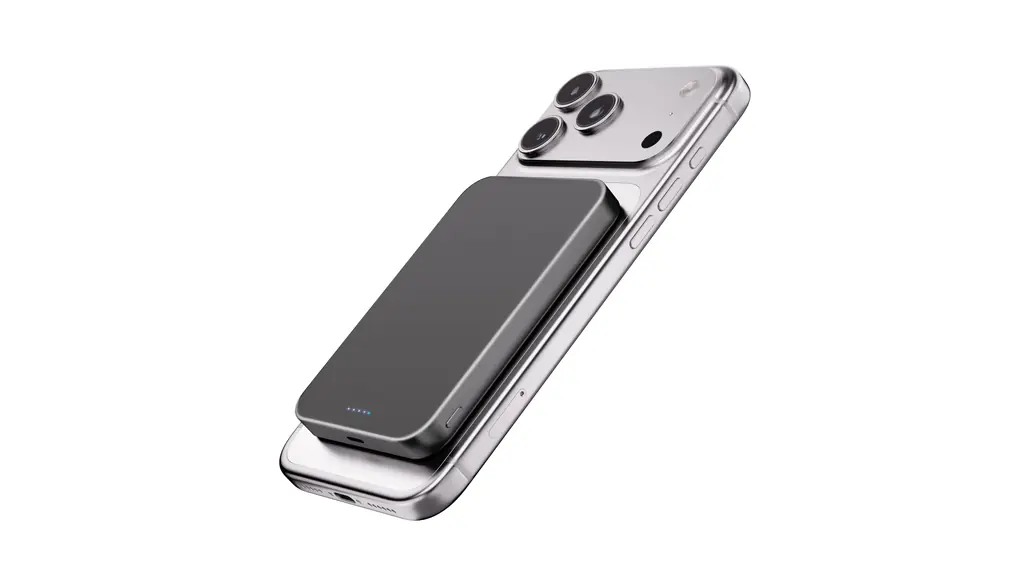 【業界初のチタン金属・14mmの超薄型】Catmart Magsafe対応 モバイルバッテリー 10000mAh 軽量 PD20W急速充電 マグネット式 ワイヤレス充電器 スマホ充電器 大容量 両台同時充電 Type-C入出力兼用 マグセーフ充電器 iPhone Air/17/16/15/14/13/12シリーズ対応 コンパクトで機内持ち込み可 旅行/出張/災害用 PSE認証済み（チタン灰色）