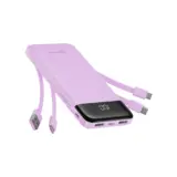 【4本ケーブル内蔵＆6台同時充電】Charmast モバイルバッテリー 10000mAh｜薄型軽量で旅行や防災にも頼れる相棒