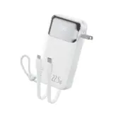 【ケーブル忘れゼロへ】Cheergo モバイルバッテリー10000mAh｜コンセント直挿し＆22.5W急速充電で4台同時に！