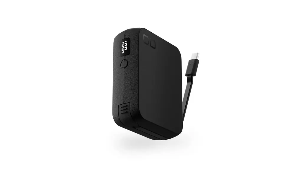 CIO ケーブル内蔵 モバイルバッテリー SMARTCOBY Pro CABLE 【着脱可 USB-Cモデル】 10000mAh 35W iPhone 15 / 16 対応 デジタル残量表示 高出力 小型 軽量 パススルー タイプC Type-C スマホ タブレット 急速充電 小型 大容量 (USB-Cモデル, ブラック)