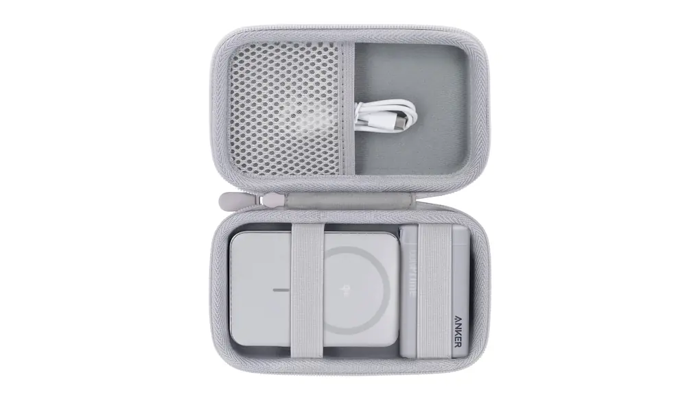 （ケースのみ）Anker MagGo Power Bank (10000mAh, Slim) 15W MagSafe マグネット式ワイヤレス充電対応 A1664モバイルバッテリー収納ケース，オフホワイト‐co2CREA