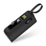 【ケーブル不要の新定番！】DOKYW モバイルバッテリー 5000mAh｜Lightning & Type-C直挿し対応で20W急速充電