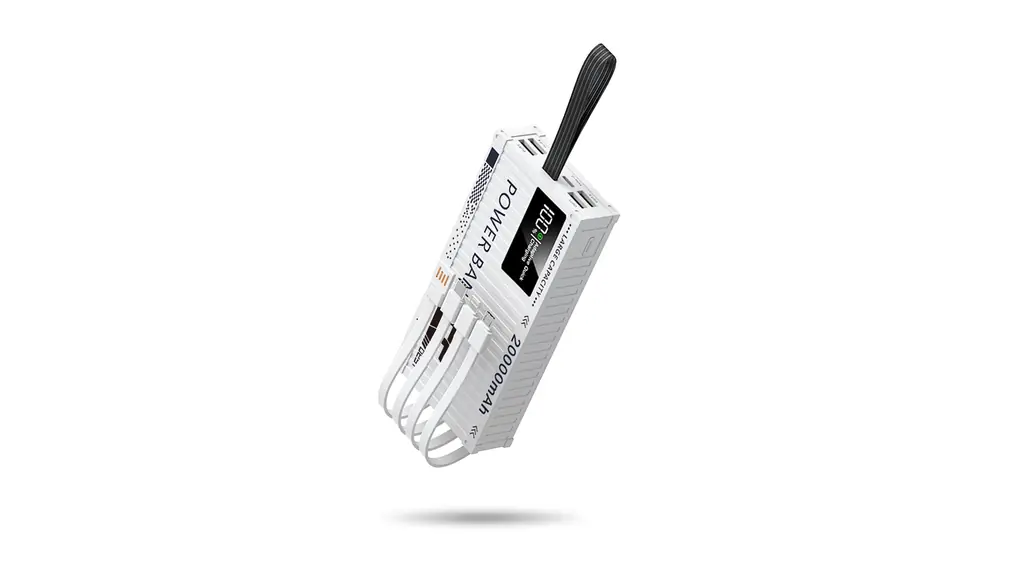 ECbestモバイルバッテリー 大容量 22.5W/PD20W 急速充電 真20000mAh PL保険付き 4本ケーブル内蔵 業界初8台同時急速充電 技術適合品 LCD電量残量表示 iPad/iPhone/Android全種機器対応 パススルー可 コンパクト＆軽量 機内持ち込み可能 安全設計＆回路保護