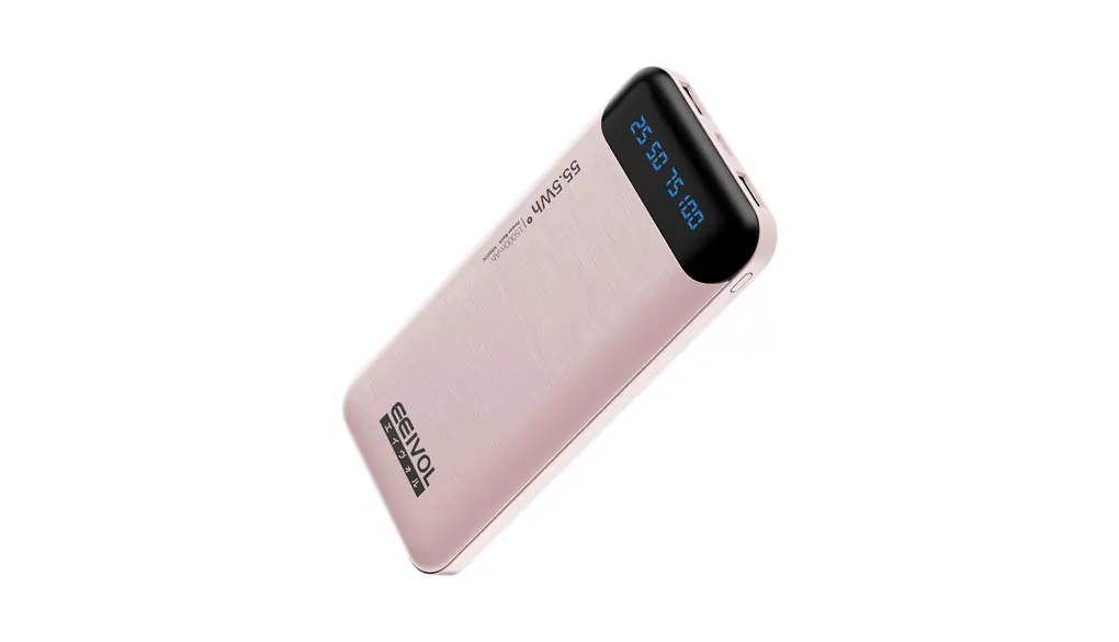 EEIVOL モバイルバッテリー 15000mAh 大容量 極薄 軽量 小型 2台同時充電 携帯バッテリー スマホ充電器 LCD残量表示 持ち運び便利 携帯充電器 ケーブル付き コンパクト パワーバンク アウトドア 防災 緊急用 停電対策 機内持込可能 PSE認証済 iOS/Android 全機種対応 (ピンク, 15000mAh)