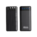 【EEIVOL モバイルバッテリー 20000mAh】ケーブル内蔵＆5台同時充電｜アウトドアも防災もこの一台で安心