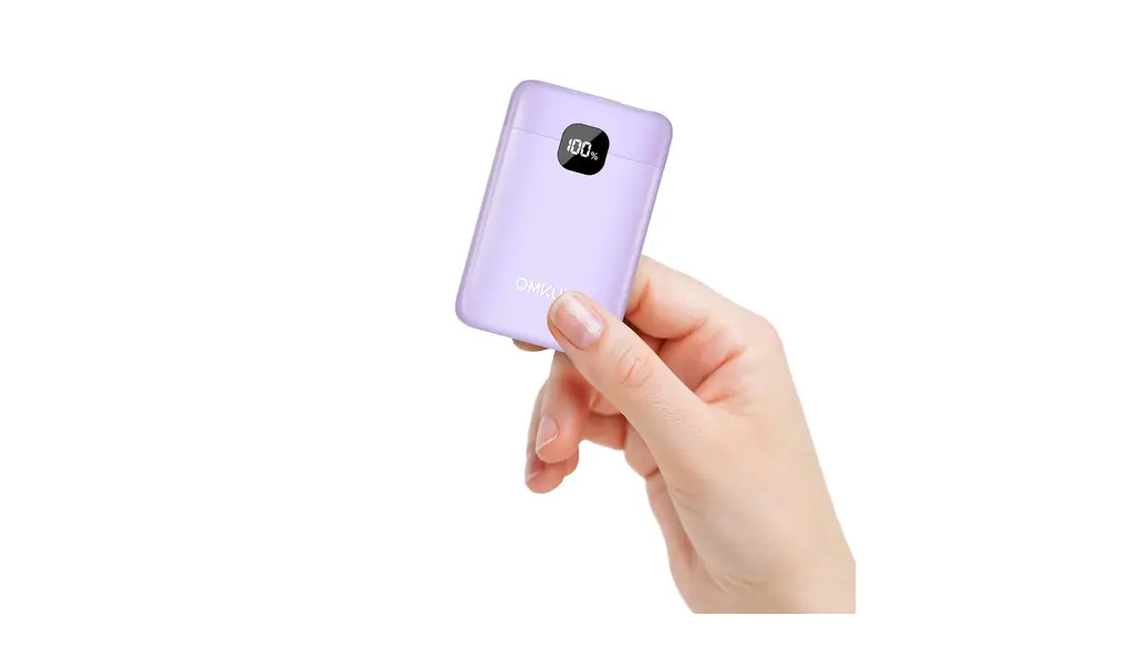 モバイルバッテリー 軽量 小型 充電器 10000mAh 大容量 (ポケット超小型サイズ・SCP22.5W・PD3.0&QC3.0急速充電・PSE基準) モバイル バッテリー スマホ充電器 携帯 薄型 Type-C入出力ポート LCD残量表示 コンパクト かわいい 人気 持ち運び便利 iPhone &iPad&Androidなど対応(パープル)