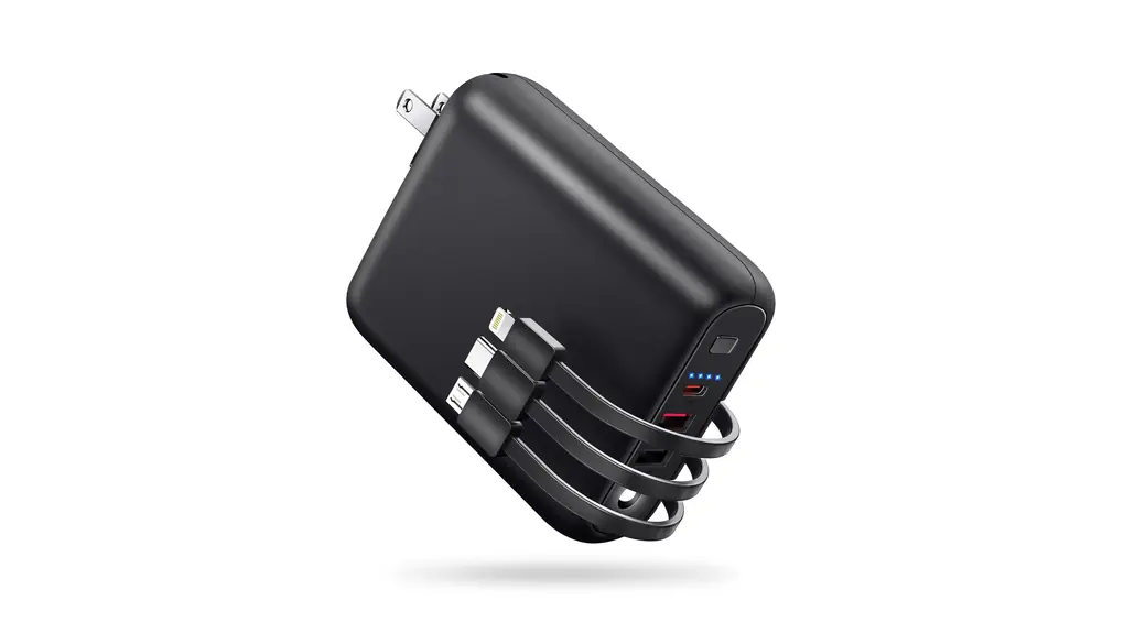 モバイルバッテリー 大容量 急速充電 【15000mAh 22.5W/PD20W対応 3本ケーブル内蔵】 軽量 小型 携帯充電器 バッテリー モバイル 充電器 (6台同時充電 コンセント一体型 折りたたみ式プラグ) スマホ充電器 iPhone/iPad/Android対応 power bank 懐中電灯 Type-c入出力ポート 2USB出力ポート (ブラック)