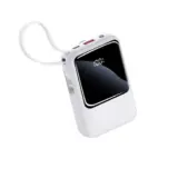 【軽さが武器の大容量】HGGH モバイルバッテリー 22000mAh｜4ケーブル内蔵＆LCD残量表示で旅も日常も安心！