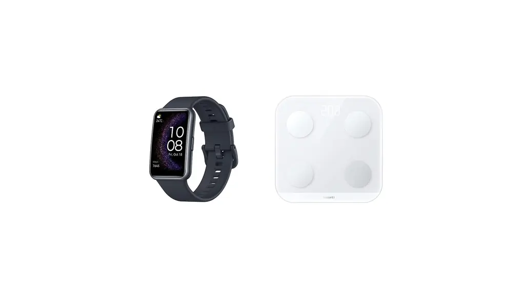 【体組成計(BE)セット】HUAWEI WATCH FIT Special Edition スマートウォッチ Android/iOS対応 大画面ディスプレイ GPS内蔵 急速充電 スターリーブラック