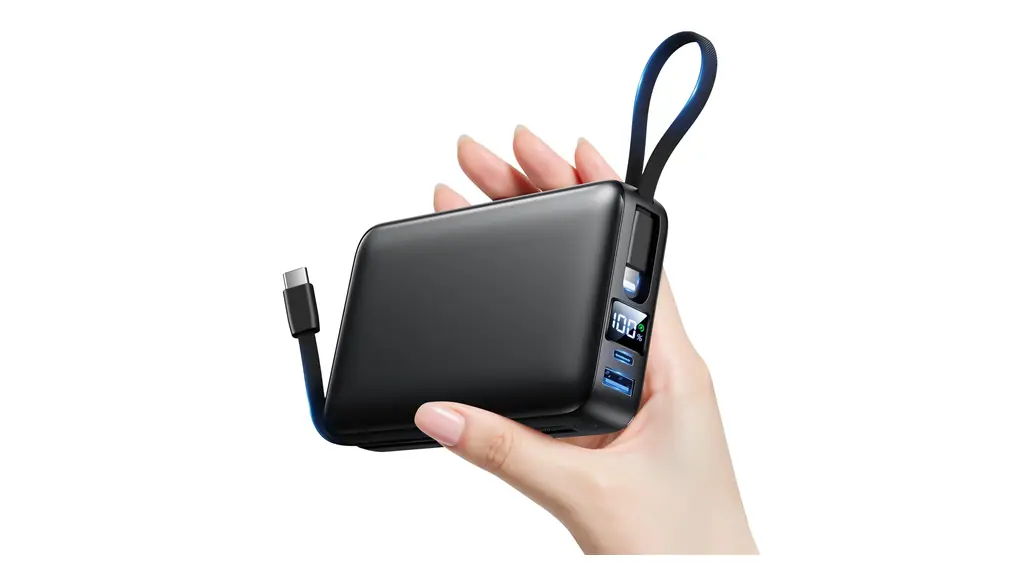 モバイルバッテリー 大容量【50000mAh大容量·2025年最強進化·2つのケーブル内蔵】モバイルバッテリー 軽量 小型 急速充電 4台同時に充電 最大出力2.4A Type-c/Lightningケーブル内蔵一体型 LED残量表示 PSE技術認証済 安全回路保護 Type-C入力/出力ポート 携帯充電器 スマホ充電器 コンパクト&軽量 旅行/出張/アウトドア/停電/防災緊急用