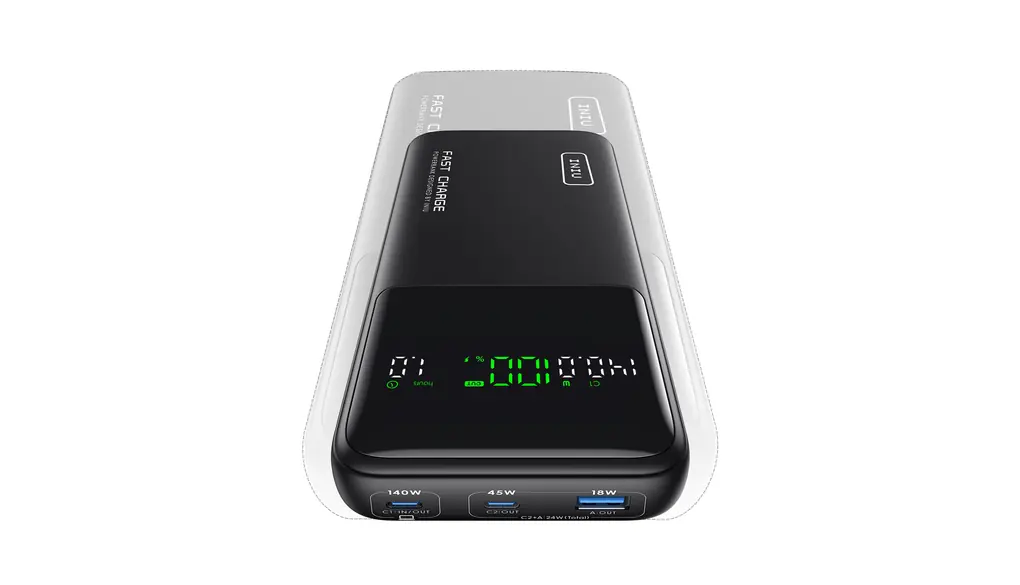INIU モバイルバッテリー 大容量 25000mAh 140W 急速充電【USB-C入出力ポート PSE認証済 3台同時充電】モバイル・バッテリー ノートパソコン・タブレット・スマホ用 機内持ち込み可能 アウトドア/防災/緊急用の必携品 MacBook iPhone 17 16 15 & Android iPad その他各種対応【ブラック】