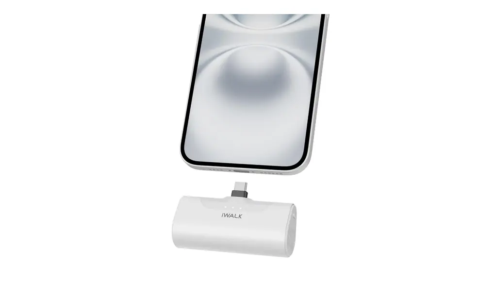 iWALK 超小型 モバイルバッテリー タイプc 4500mAh USB-C コネクター内蔵 直接充電 コードレス コンパクト かわいい もばじゅう 小型 タイプc 軽量 小型 モバイル充電器 iphone 16 16pro 15 Max Samsung Galaxy S24 S23 ipad AirPods Android対応 PSE認証済 ホワイト