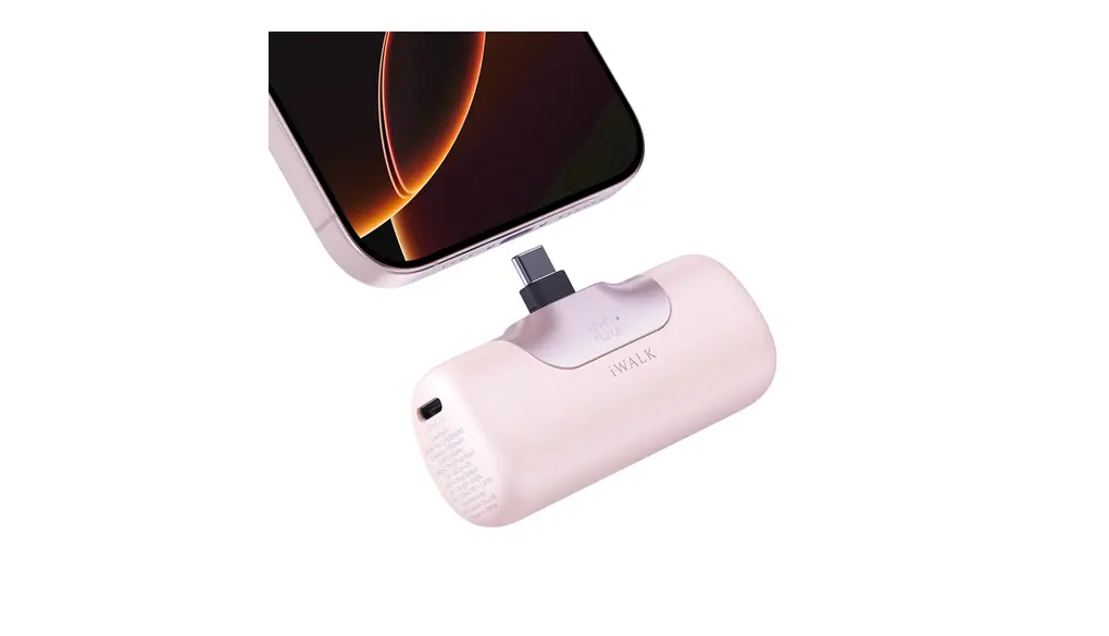 iWALK モバイルバッテリー 【2025年強化版・22.5W急速充電・5500mAh大容量】 軽量 小型 タイプc Type-C コネクター内蔵 アイウォーク モバイル バッテリー USB-C端子一体型 モバイル充電器 iPhone 16/15/iPad/Android対応 デジタルディスプレイ搭載 持ち運び便利 コンパクト 機内持ち込み可 旅行/出張/停電対策/防災 PSE認証済 (ピンク)