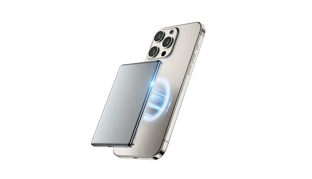 KEEZING 超薄型 モバイルバッテリー MagSafe対応 軽量 小型 8000mAh ワイヤレス充電器 マグネット式 まぐせーふ 対応 15W急速充電 PSE認証済み iPhone 17/16/15/ 14/ 13/ 12シリーズ 旅行/出張/災害用 機内持ち込み可
