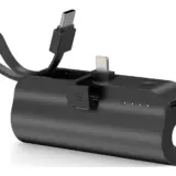 【Ladomiモバイルバッテリー】5000mAh超小型・軽量100g｜USB-C内蔵＆2台同時充電で災害時も旅行も安心！