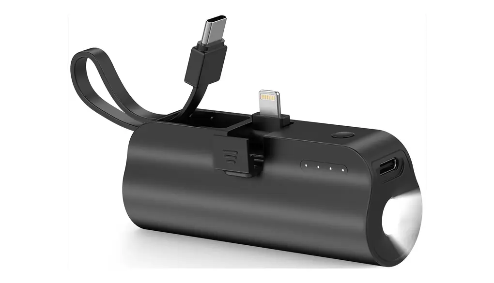 モバイルバッテリー 超小型 軽量 5000mAh 持ち運び便利 USB-Cコネクター内蔵 2台同時充電 直接充電 残量表示 Type-C入力 コンパクト USB-Cコネクター内蔵 防災グッズ/出張/旅行/出張/緊急用 iphone16 Pro Max 15 14 13 /12/11/X/AirPods/Android各種対応 (02black)