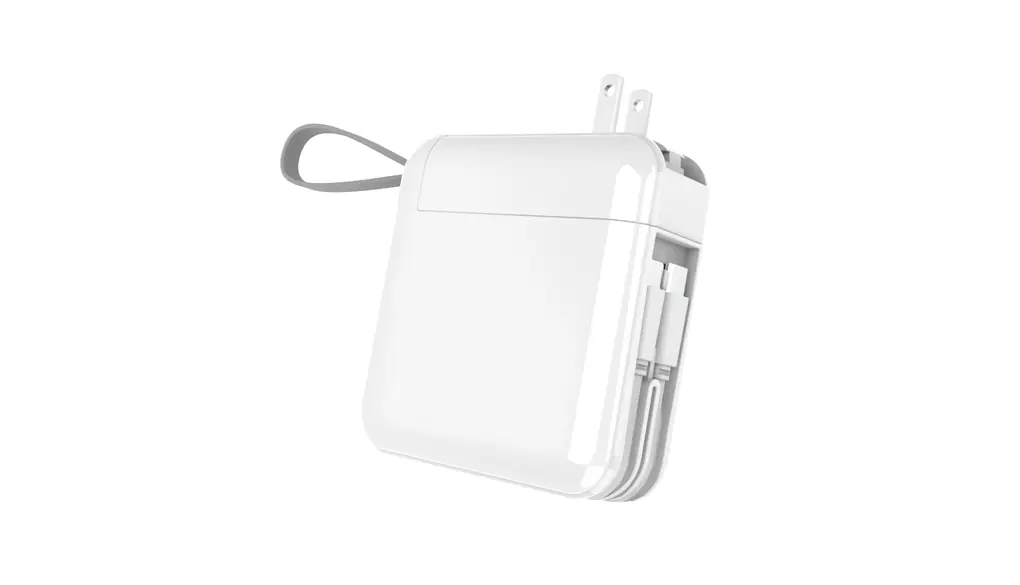 【新登場】latao モバイルバッテリー 20000mAh 小型 大容量 3in1 コンセント一体型【22.5W/20W 急速充電&折畳式ACプラグ&2本出力ケーブル内蔵】Type-C/USB-A出力ポート 2つ入力 PD&QC対応 スマホ充電器 LCD残量表示 コンパクト 充電器 持ち運び便利 防災グッズ PSE技術基準適合 iPhone/iPad/Androidに適合する(ホワイト）