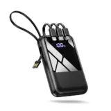 【LILIO モバイルバッテリー 22000mAh】ケーブル内蔵で4台同時充電！大容量＆コンパクトな新定番
