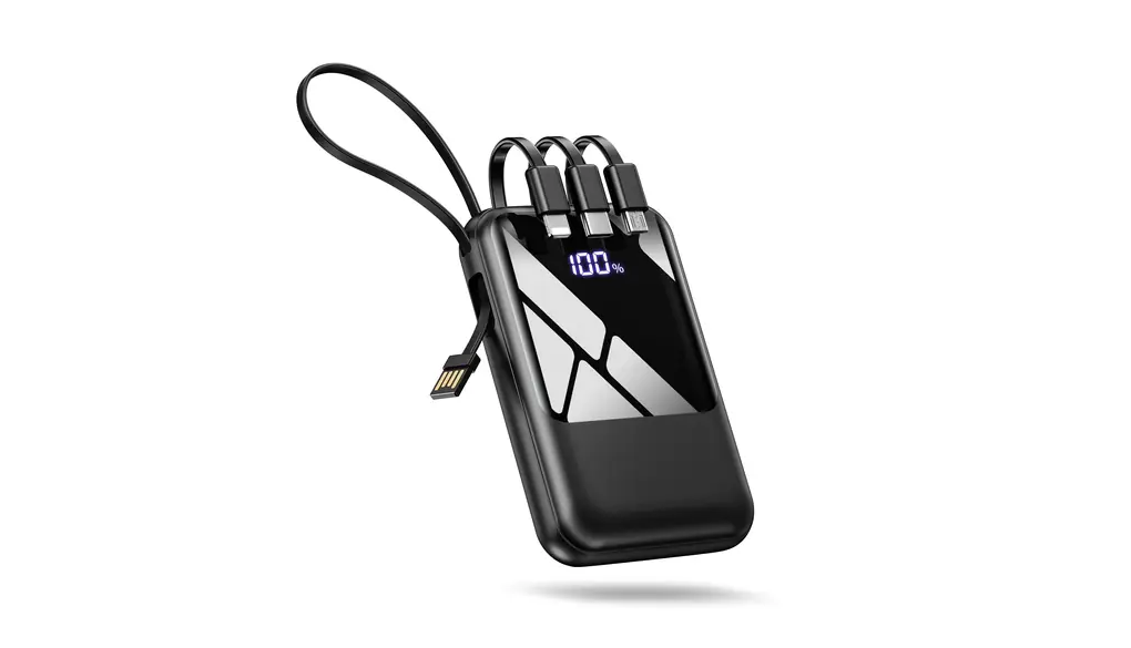 LILIO モバイルバッテリー 【22000mAh大容量・4つのケーブル内蔵】 軽量 小型 4台同時充電可 USB-Type C入出力ポート LED残量表示 PSE認証済 全機種対応 コンパクト 持ち運び便利 機内持込可能 旅行/出張/アウトドア/停電/防災緊急用 日本語説明書