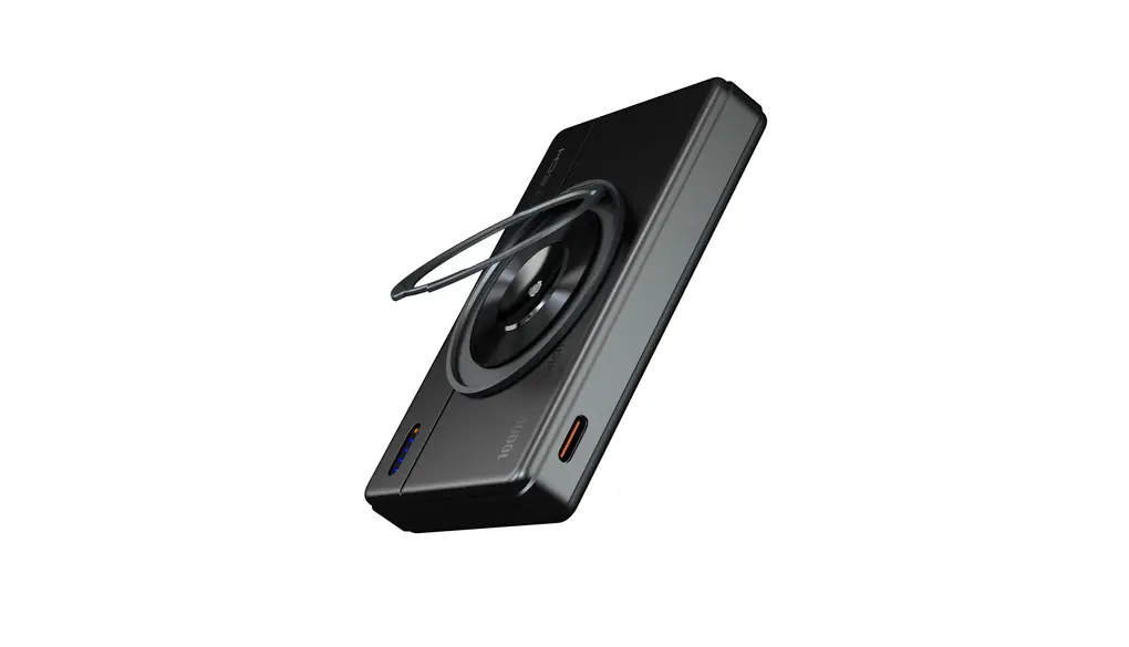 MATECH(マテック)® Qi2 モバイルバッテリー マグセーフ 小型 超薄型 軽量(10000mAh, PD30W)【アップルウォッチ 充電器/MagSafe対応マグネット式/ワイヤレス充電 最大出力15W/タイプC PD30W/iPhone12~16対応】(MagOn Watch 10000 ブラック)