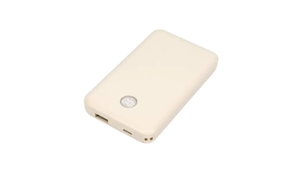 MOTTERU(モッテル) モバイルバッテリー 10000mAh 残量表示機能付き PD20W入出力 PSE適合製品 2台同時充電 iPhone Air 17 17Pro 16 15 iPad Galaxy Android スマートフォン タブレット各種 コンパクト ケーブル付属 アーモンドミルク MOT-MB10005-ECAM