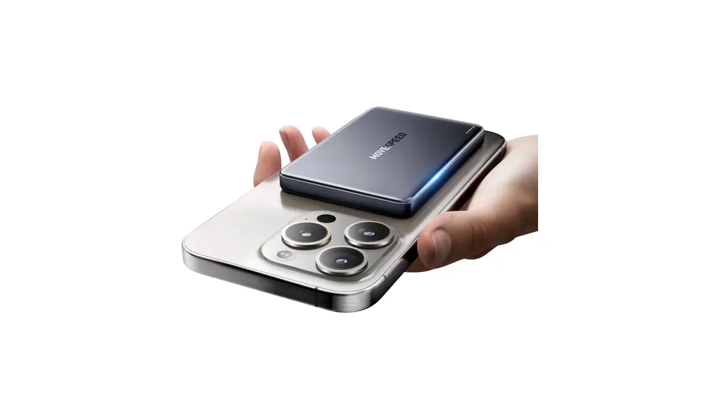 【Magsafe対応·10000mAh大容量 】MOVE SPEED モバイルバッテリー 小型 軽量 マグネット iPhone 16/15/14などとAndroid対応 マグセーフ充電器 新入学 セット LED残量 2台同時充電 PSE認証済み 授業/新学期/学生に人気/通勤/旅行/出張/緊急用必携
