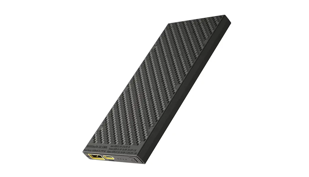 Nitecore NB10000 Gen 2 超軽量モバイルバッテリー 10000mAh 急速充電 USB/USB-C デュアルポート カーボン仕様 IPX5防水 トレイルラン 登山 アウトドア