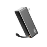 【OMGEE モバイルバッテリー 10000mAh】コンセント直挿し×PD30W急速充電！ケーブル内蔵で荷物が一気に軽くなる