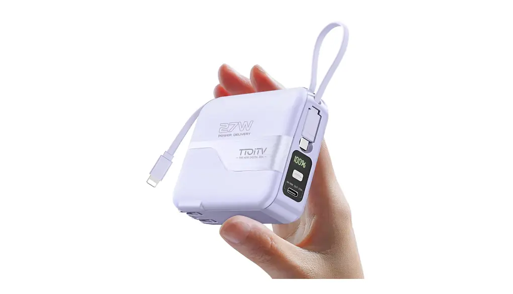 モバイルバッテリー 20000mAh 大容量 コンセント一体型【PD27W&22.5W急速充電/２本ケーブル内蔵/折畳式ACプラグ】3台同時充電 LCD残量表示 スマホスタンド PSE認証済 コンセント 持ち運び便利 スマホ充電器 iPhone14/Android/Type-C各機種対応 (パープル)