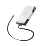 【ケーブル要らずで大容量】Philips モバイルバッテリー 20000mAh DLP2721CW｜巻き取り式で3台同時急速充電