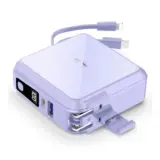 【全部入りの相棒！】Pnvruy 15000mAhモバイルバッテリー｜ケーブル・プラグ内蔵＆3台同時急速充電対応