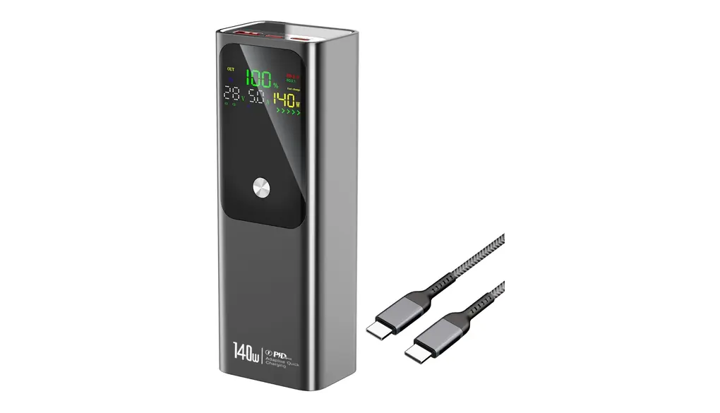 Raydyn モバイルバッテリー 140Ｗ高出力 27000mAh大容量 PD3.1対応 3台同時充電 99.3Wh機内持ち込み可 パススルー対応 ローカレントモード Switch Pocket ノートパソコン PC充電可能 数字残量表示 100Wケーブル付き PSE認証済