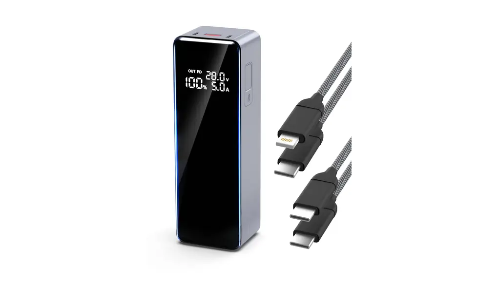 Raydyn Power Bank (大容量 モバイルバッテリー 40000mAh デュアルチャンネル 合計最大302.5W出力 LCDディスプレイ搭載) 単一ポート高出力140W【PD3.1対応/PPS規格対応/PSE技術基準適合/USB-C入力対応】iPhone MacBook Galaxy Android スマートフォン ノートPC 各種 その他機器対応 ビジネスに最適