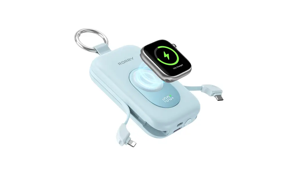 RORRY【強化版 30W急速充電】モバイルバッテリー 大容量 (20000mAh 30W) ケーブル内蔵 アップルウォッチ 充電器 小型 5台同時充電 Type-C USB-A 携帯充電器 For Apple Watch Ultra2/10/9/8/7/iPhone 16/15/14/iPad/AirPods/任天堂 switch2/ノートPC対応 power bank 防災 (ブルー)