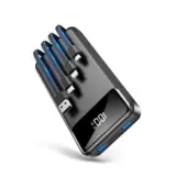 【電源難民から解放】Sanlao N10モバイルバッテリー｜56800mAh＆ケーブル内蔵で5台同時充電OK！