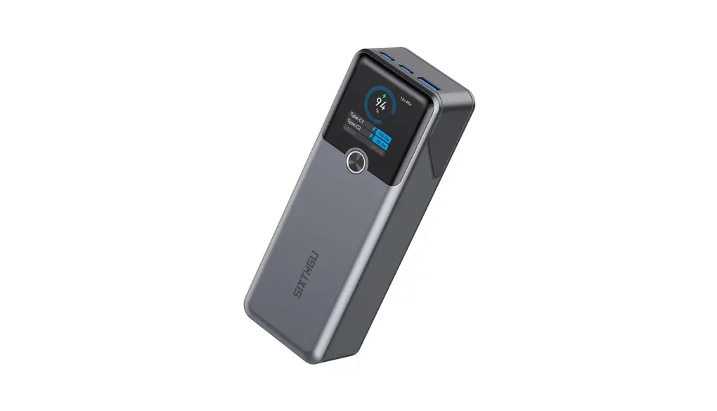 SIXTHGU 140W モバイルバッテリー(20000mAh/大容量急速充電) 3ポート USB-C×2 USB-A×1 PD/QC3.0対応 スマートデジタルディスプレイ PSE技術基準適合 MacBook PD Windows PC iPad Pro iPhone 16 / 15 Galaxy Android スマートフォン ノート各種 その他機器対応
