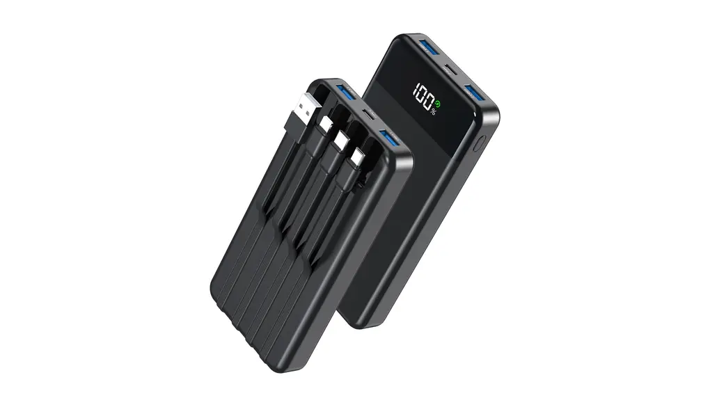モバイルバッテリー 大容量 56800mAh 【４つのケーブル内蔵＆五台同時充電】 急速充電 2.4A出力対応 LCD残量表示 PSE技術基準適合 低電流対応 Type-C入力ポート+2USB-A出力ポート iPad/iPhone/Android全種機器対応 スマホ携帯充電器 安全設計＆多種保護 コンパクト 持ち運び便利 旅行/出張/キャンプ/登山/停電対策/緊急防災に 日本語説明書