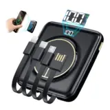 【SOUSHINE モバイルバッテリー 15000mAh】軽量スリム＆5台同時充電！ワイヤレス対応で“これ1台あれば安心”