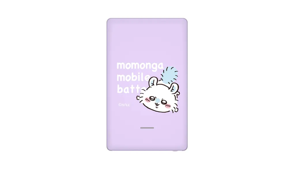 ちいかわモバイルバッテリー6800 (モモンガ) 軽量薄型 6800mAh 2.4A出力 USB-Aポート×1 USB-Cポート×1装備 PSE認証 iPad iPhone Android スマートフォン タブレット各種対応
